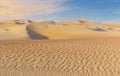Dunes and colored sands of the Rub al-Khali desert Royalty Free Stock Photo
