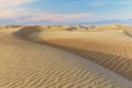 Dunes and colored sands of the Rub al-Khali desert Royalty Free Stock Photo