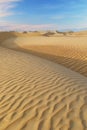 Dunes and colored sands of the Rub al-Khali desert Royalty Free Stock Photo