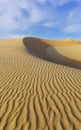 Dunes and colored sands of the Rub al-Khali desert Royalty Free Stock Photo