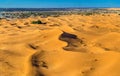 Dunes of Erg Chebbi near Merzouga in Morocco Royalty Free Stock Photo