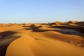Dunes, Hamada du Draa, Morocco Royalty Free Stock Photo