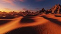 Dunes have intricate patterns created by the wind, with shadows adding depth Royalty Free Stock Photo