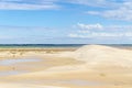 Dunes in the Lagoa do Peixe lake Royalty Free Stock Photo