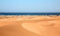 Dunes landscape, Cran Canaria, Spain Royalty Free Stock Photo