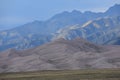 Dunes and Mountains - Great Sand Dunes National Park Royalty Free Stock Photo