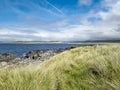 The dunes at Narin Strand, a beautiful large beach in County Donegal Ireland. Royalty Free Stock Photo