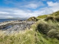 The dunes at Narin Strand, a beautiful large beach in County Donegal Ireland. Royalty Free Stock Photo