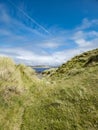 The dunes at Narin Strand, a beautiful large beach in County Donegal Ireland. Royalty Free Stock Photo