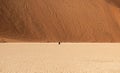 Dunes near Deadvlei, Sossusvlei near Sesriem in Namibia. Royalty Free Stock Photo