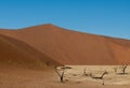 Dunes near Deadvlei, Sossusvlei near Sesriem in Namibia.