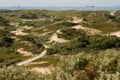 The dunes and North-Sea [Netherlands] Royalty Free Stock Photo