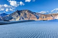 Dunes in Nubra Valley, Ladakh, India Royalty Free Stock Photo