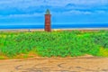 Dunes Panorama on the North Sea coast in Holland