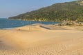 Dunes in Ponta dos Ingleses in Costao do Santinho beach Royalty Free Stock Photo