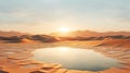 dunes sand desert landscape Royalty Free Stock Photo