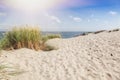 Dunes on the shore of the Baltic Sea, Neringa Royalty Free Stock Photo