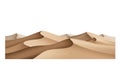 Dunes with smooth camel-colored gradients create an abstract desert landscape. The Royalty Free Stock Photo