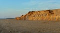 The dunes at the southern end of Tybee Island in the morning sun Royalty Free Stock Photo