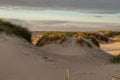 Dunes at sunset near St. Peter Ording Royalty Free Stock Photo