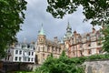 Dunfermline historical buildings and town hall, Scotland