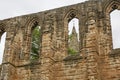 Medieval Romanesque monastery and Benedictine cemetery in the Scottish town of Dunfermline in Fife