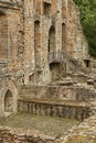 Medieval Romanesque monastery and Benedictine cemetery in the Scottish town of Dunfermline in Fife