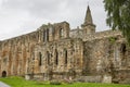 Medieval Romanesque monastery and Benedictine cemetery in the Scottish town of Dunfermline in Fife