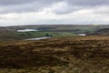 The 3 Dunford Bridge Reservoirs in the Yorkshire Peak District Royalty Free Stock Photo