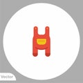 Dungarees vector icon sign symbol