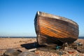 Beached Rowing Boat at Dungeness in Kent on December 17, 2008