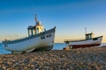 DUNGENESS, KENT/UK - DECEMBER 17 : Fishing boats on Dungeness be