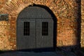 Dungeon like doors of the Roman well at Kalemegdan fortress, Belgrade Royalty Free Stock Photo