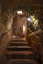 Dungeon in Museum Casa Rocca Piccola in Valletta, Malta Royalty Free Stock Photo