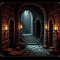 Dungeon, Role Playing game, low light, creepy