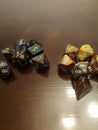 Dungeons dragons dice d20 roll Royalty Free Stock Photo