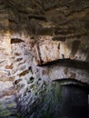 The Dungeons where the Pendle Witches were held in Lancaster Castle and the former Prison in Lancashire England