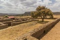 Dungur (Queen of Sheba) Palace ruins in Axum, Ethiop Royalty Free Stock Photo