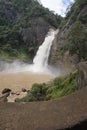 View of Dunhinda waterfalls in Badulla, Sri Lanka. Royalty Free Stock Photo