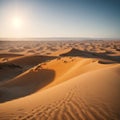 Dunhuang Desert Sand Mountain Scenery made with Generative AI Royalty Free Stock Photo