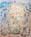 Dunhuang grotto mural