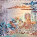 Dunhuang Grottoes Frescoes Royalty Free Stock Photo