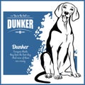 Dunker - vector template for t-shirt, logo and badges Royalty Free Stock Photo