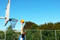 Dunking Basketball Royalty Free Stock Photo
