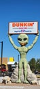 Dunking Donuts alien in Roswell New Mexico