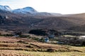 Dunlewey church ruins in the Poison Glen at Mount Errigal in Donegal, Ireland