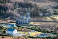 Dunlewey church ruins in the Poison Glen at Mount Errigal in Donegal, Ireland