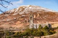 Dunlewey church ruins in the Poison Glen at Mount Errigal in Donegal, Ireland Royalty Free Stock Photo