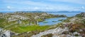 Dunlough Castle, at Three Castles Head, in the Mizen Peninsula, County Cork, Ireland. Royalty Free Stock Photo