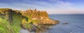 Dunluce Castle in Northern Ireland on a sunny morning